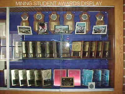 International Collegiate Mining Competition Awards Display