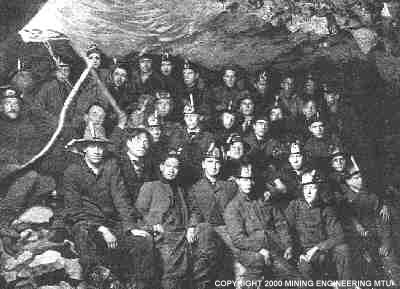 1911 Mining Class in the Champion Mine