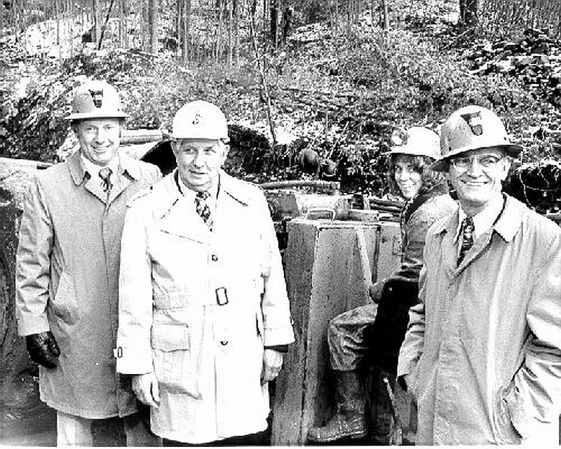 Michigan Tech officials and Legislator visit mine