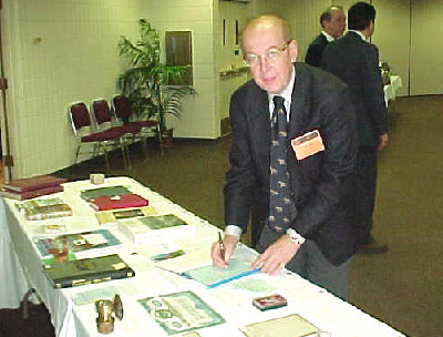 David Skillings signs his autograph